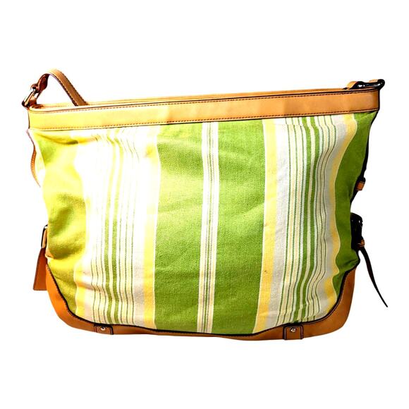 Etienne Privee Collection Cotton Canvas Double Handle Tote Purse Shoulder Bag LG - Picture 3 of 7